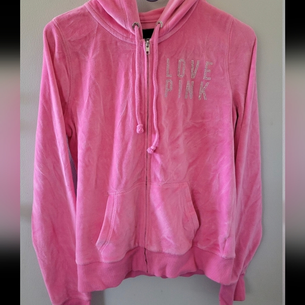 💕 Pink Victoria Secret Velour Jacket